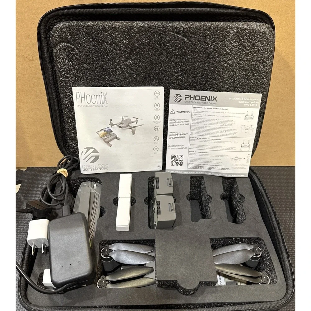 Vivitar Phoenix DRC LSX10 Foldable Camera Video Drone GPS VTI